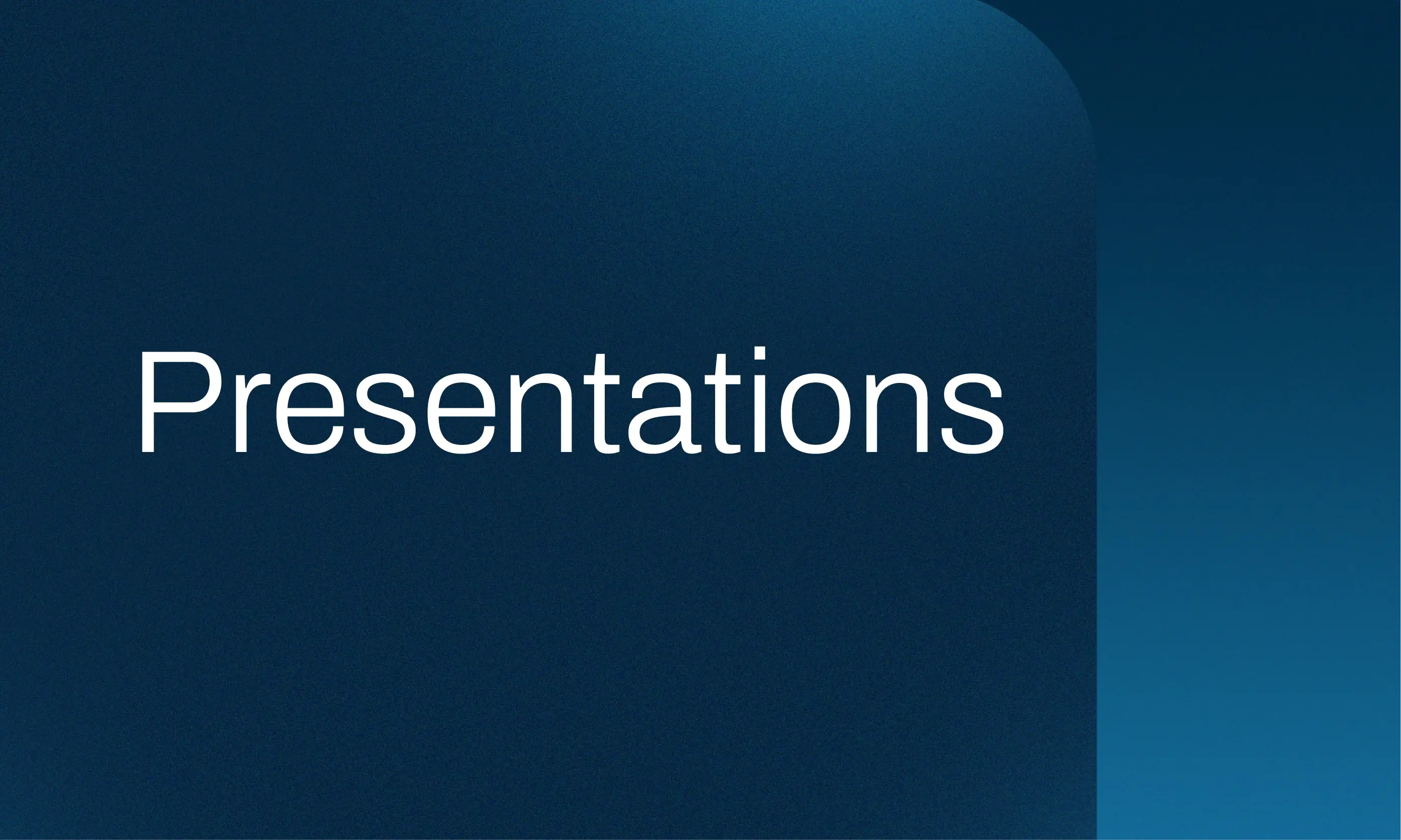 Presentations Block